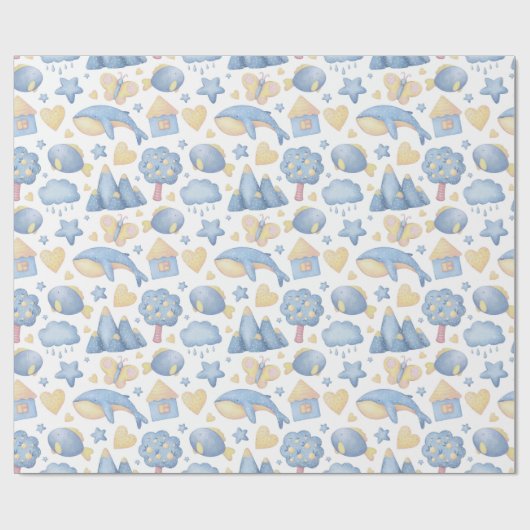 Babyverpackungspapier Geschenkpapier (Flach)