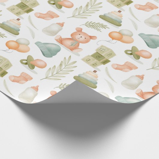 Babyverpackungspapier Geschenkpapier (Ecke)