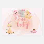 Babyverpackungspapier Geschenkpapier Set (Vorderseite)