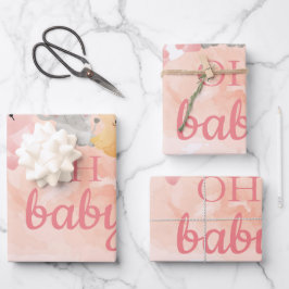 Babyverpackungspapier Geschenkpapier Set