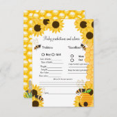 Babyvoraussage für Hummerbaby Baby Shower Game Car Einladung (Vorne/Hinten)