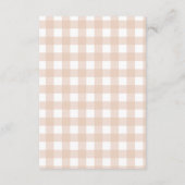 Babyvorhersage für Erntedank Kinderspielkarte Hinweiskarte (Rückseite)