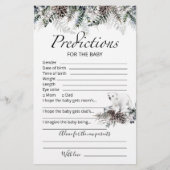 Babyvorhersage - Karte Winterbabydusche (Vorderseite)