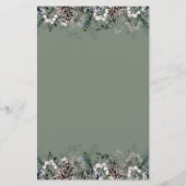 Babyvorhersage - Karte Winterbabydusche (Rückseite)