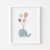 Babywal in Boho-Farbe mit Balloonplakat Poster