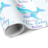 Babywalkunst-Namenverpackung der Babyparty/Geburt Geschenkpapier (Rolleneckpunkt)