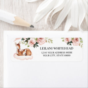 Babywanne mit Aquarellecke Deer Pink Floral Baby D