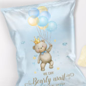 Babywanne mit Baby-Dusche Chip Beutel Wrapper Flyer