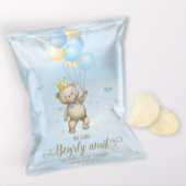 Babywanne mit Baby-Dusche Chip Beutel Wrapper Flyer