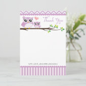 Babywanne mit Euphorie Dankeschön Card Lila Zickza Dankeskarte (Stehend Vorderseite)