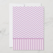 Babywanne mit Euphorie Dankeschön Card Lila Zickza Dankeskarte (Rückseite)