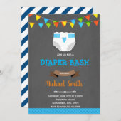 Babywaschbecken Einladung zur Babydusche (Vorne/Hinten)