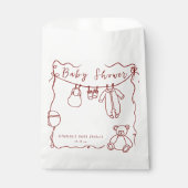 Babywäsche Babydusche Geschenktütchen (Vorderseite)