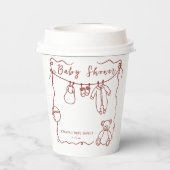 Babywäsche Babydusche Pappbecher (Rückseite)