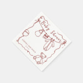 Babywäsche Babydusche Serviette (Ecke)