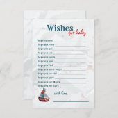 Babywaschkarte für das Aquarellboot RSVP Karte (Vorne/Hinten)