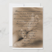 Babywidmung Einladung (Rückseite)