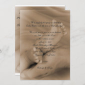 Babywidmung Einladung (Vorne/Hinten)