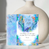 Babywindeln für Meerestiere Begleitkarte