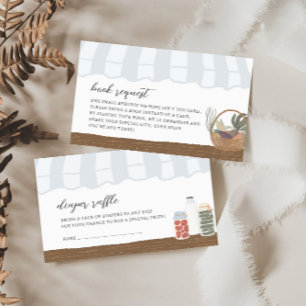 Babywindeln-Umschließungskarte für den Bauernmarkt Begleitkarte