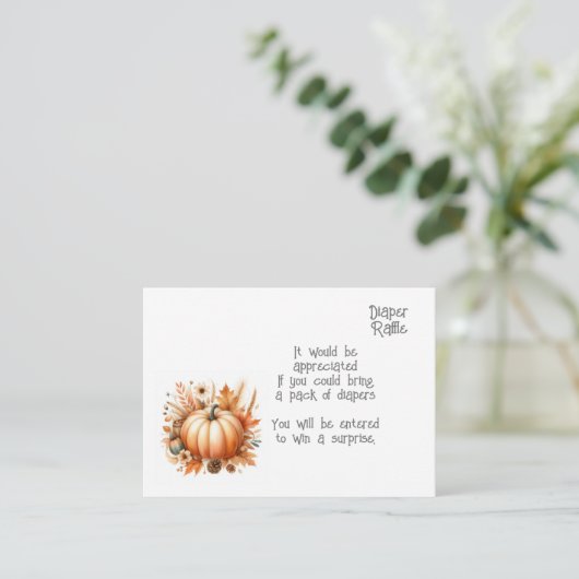 Babywindeln - Verpackungskarte Begleitkarte (Stehend Vorderseite)