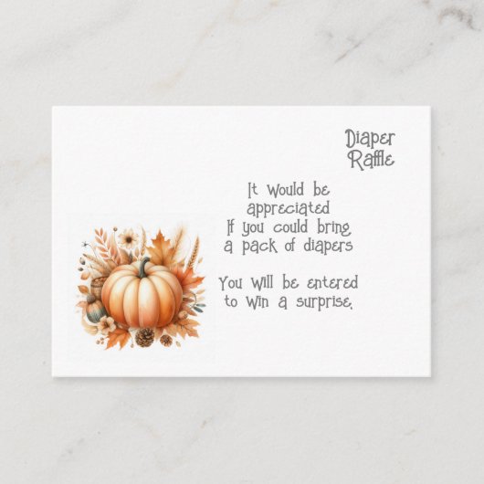 Babywindeln - Verpackungskarte Begleitkarte (Vorderseite)