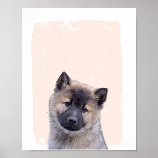 Babywolf-Kinderzimmer-Druck Poster (Vorne)
