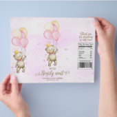 Babywrapper für Girl Bear-Babydusche Flyer (Hand)