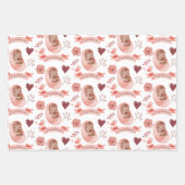 Babywrapping Paper Flat Sheet Set 3 Geschenkpapier Set (Vorderseite 2)