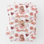 Babywrapping Paper Flat Sheet Set 3 Geschenkpapier Set (Beispiel)