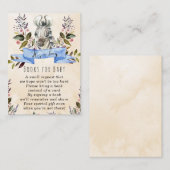 Babyzebra-Blue-Bücher für Babyanfrage Begleitkarte (Vorne/Hinten)