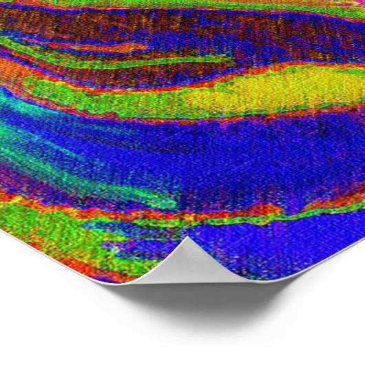Babyzebra in Taschentönen Poster (Ecke)
