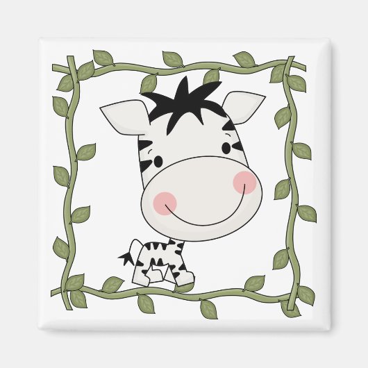 Babyzebra-T-Shirts und Geschenke Magnet (Vorne)