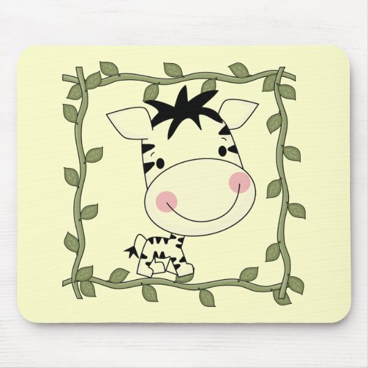 Babyzebra-T-Shirts und Geschenke Mousepad (Vorne)