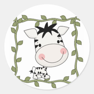 Babyzebra-T - Shirts und Geschenke Runder Aufkleber
