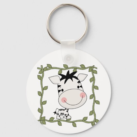 Babyzebra-T-Shirts und Geschenke Schlüsselanhänger (Vorderseite)