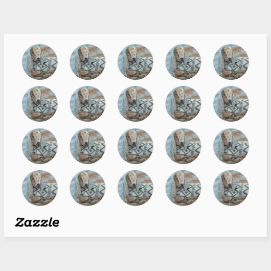 Babyziege in Sweater Stickers (Blatt)