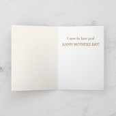Babyziege und Herz Muttertag Karte (Innenseite)
