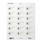 Babyziege Weihnachtsgeschenk Tag Sticker Adressaufkleber