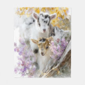 Babyziegen im Herbst 15 Fleecedecke (Vorderseite)