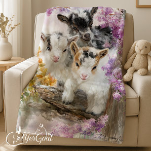 Babyziegen im Herbst 2 Fleecedecke