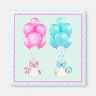 Babyzwillinge Baby Shower Geschenke Magnet