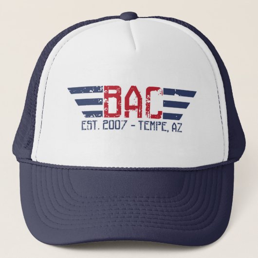 BAC-Amerikaner-Flügel Truckerkappe (Vorderseite)