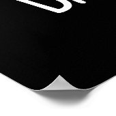 Bac-atcha Funny Bacteria Pun Dark BG Poster (Ecke)