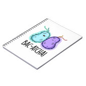 Bac-atcha Funny Bacteria Pun Notizblock (Linke Seite)