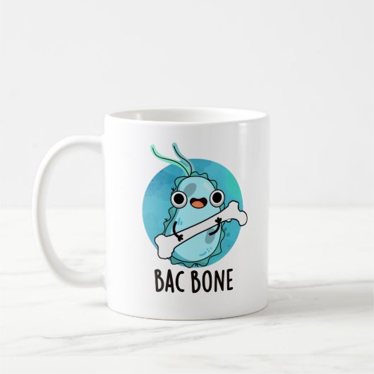 Bac Bone Funny Bacteria Pub Kaffeetasse (Links)