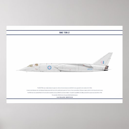 BAC TSR-2 XR22 POSTER (Vorne)