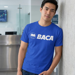 BACA - Indonesien Parodie Marken Bank Logo T-Shirt