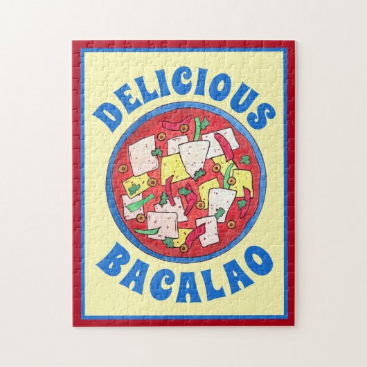 Bacalao Puerto Rico Küche Salatfisch Kabeljau Stew Puzzle (Vertikal)