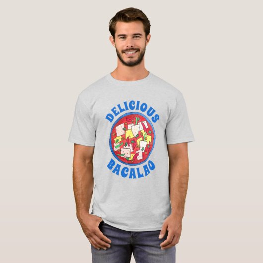 Bacalao Puerto Rico Küche Salatfisch Kabeljau Stew T-Shirt (Vorne ganz)